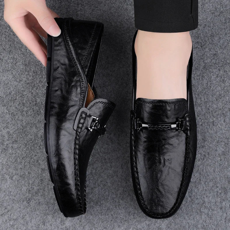 MARCELLO LEATHER LOAFERS