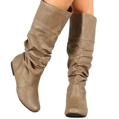 MID CALF WESTERN BOOTS