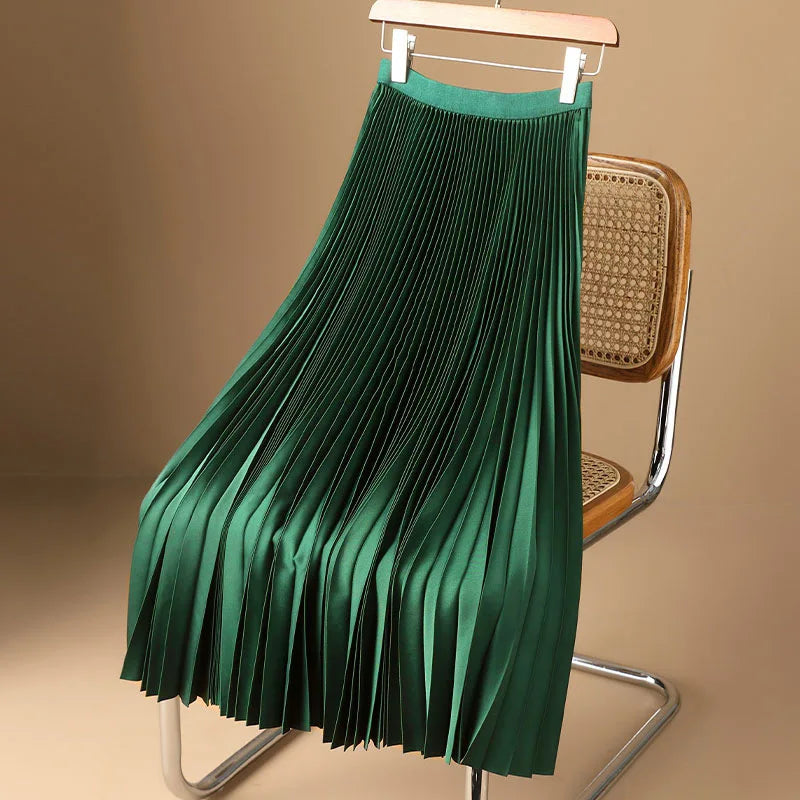 OLIVIA SATIN SKIRT