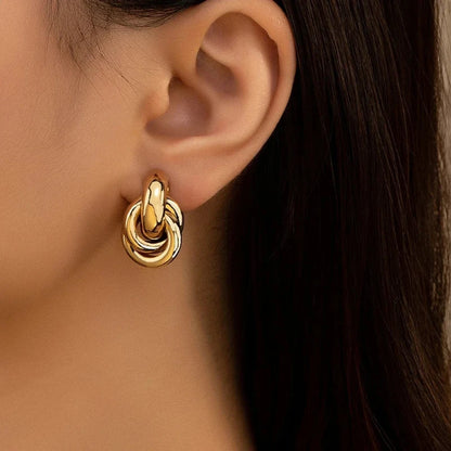 Knot Hoop Earring