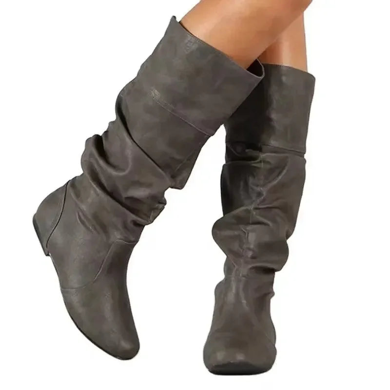 MID CALF WESTERN BOOTS