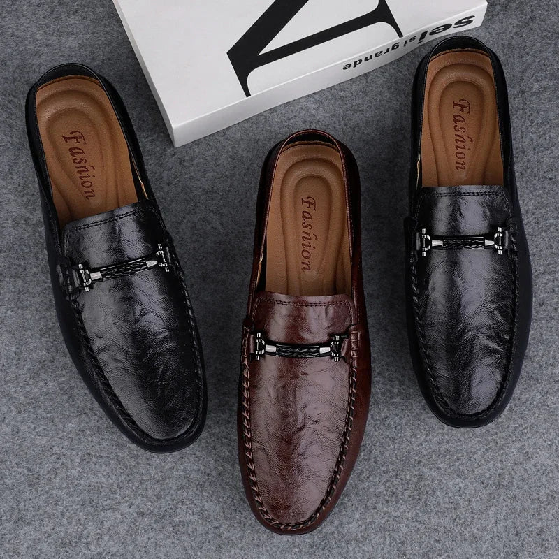 MARCELLO LEATHER LOAFERS