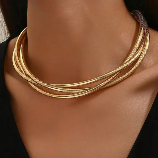 TRIPLE LAYERED NECKLAC