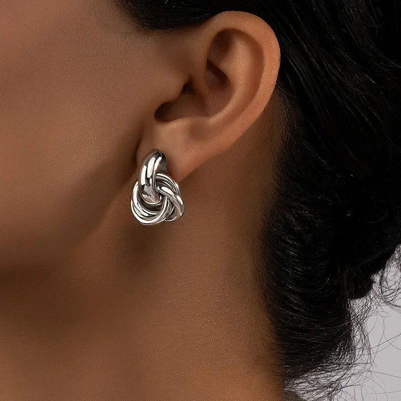 Knot Hoop Earring
