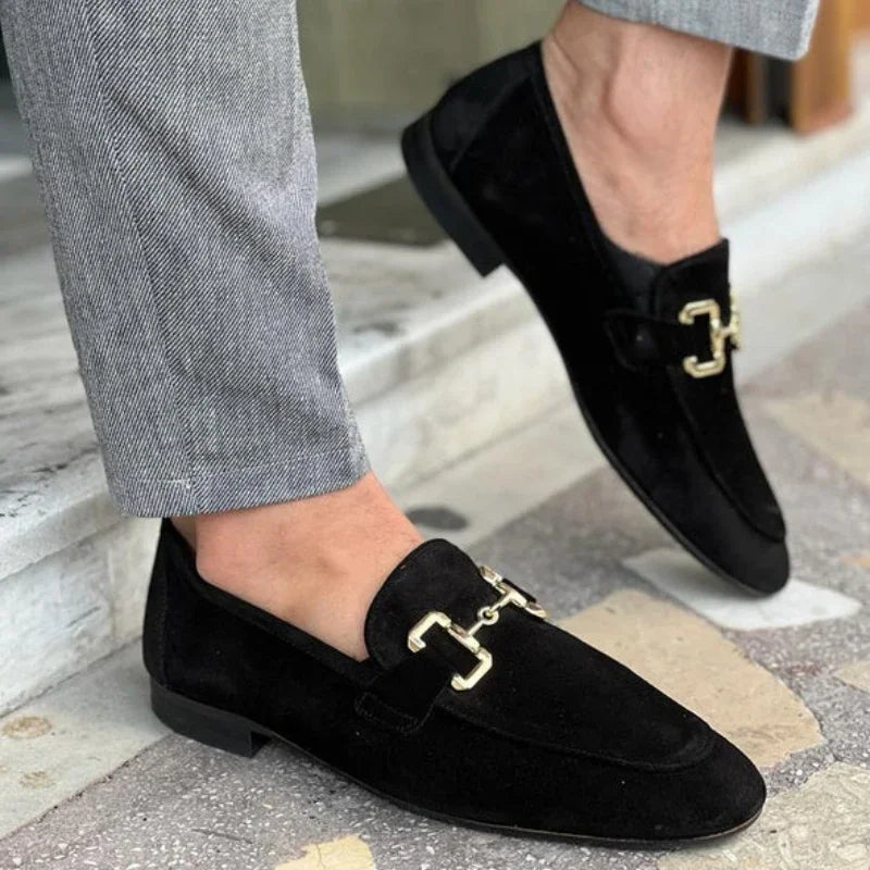 LORENZO VELVET LOAFERS